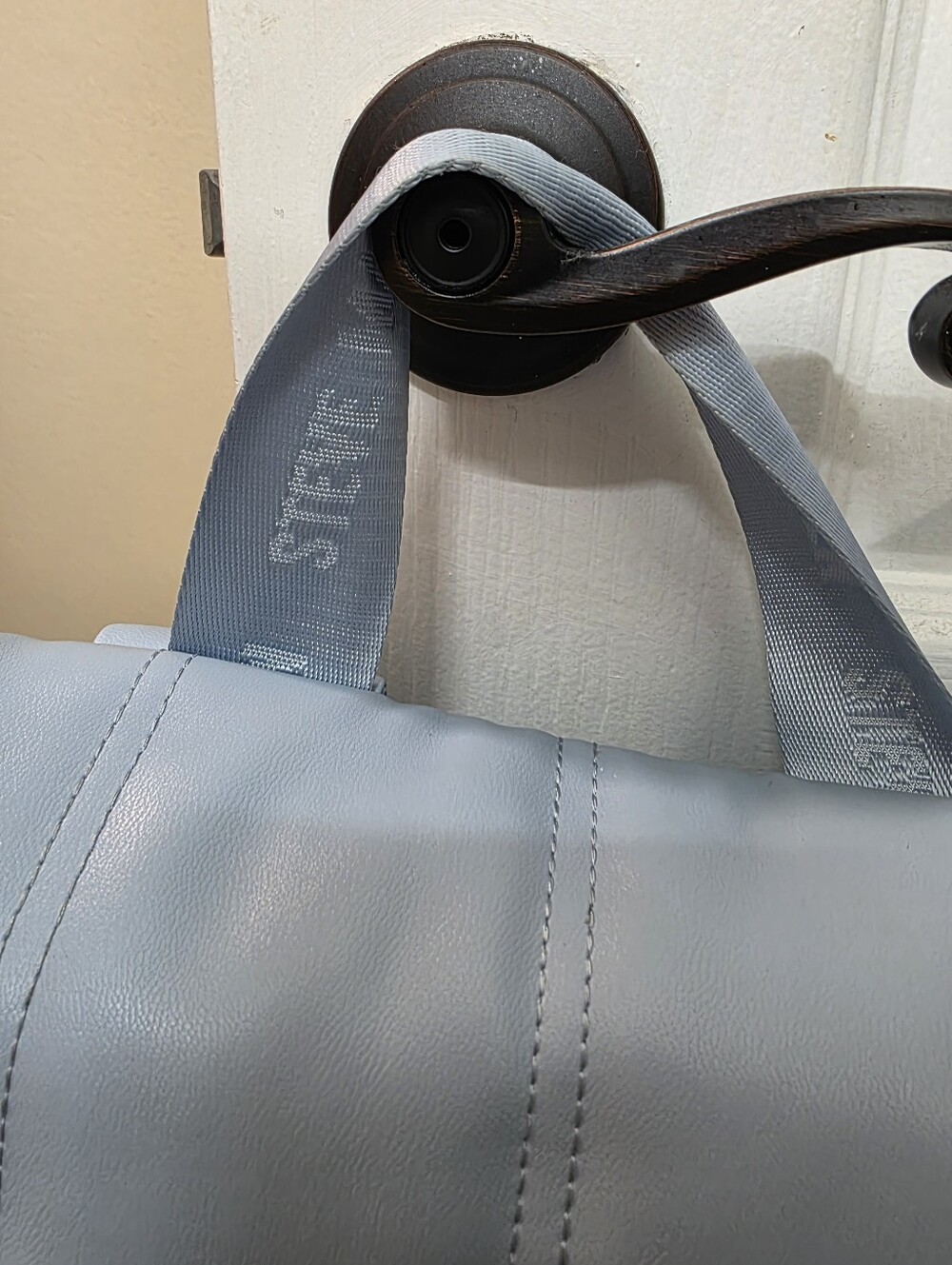 Steve Madden Bundle Olive Quilted Crossbody Bag And Baby Blue Book Bag - Picture 3 of 13